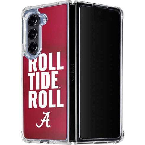 University of Alabama Roll Tide Roll Galaxy Z Fold5 5G Clear Case